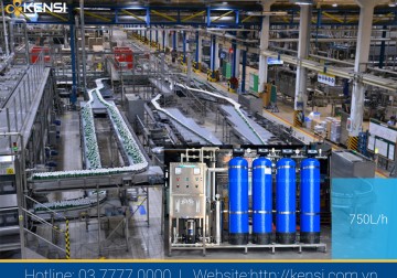 Hệ thống máy lọc nước 750 L/h cho nhà xưởng